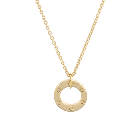 Ring w/Nail Head Necklace - Picture 2 of 2